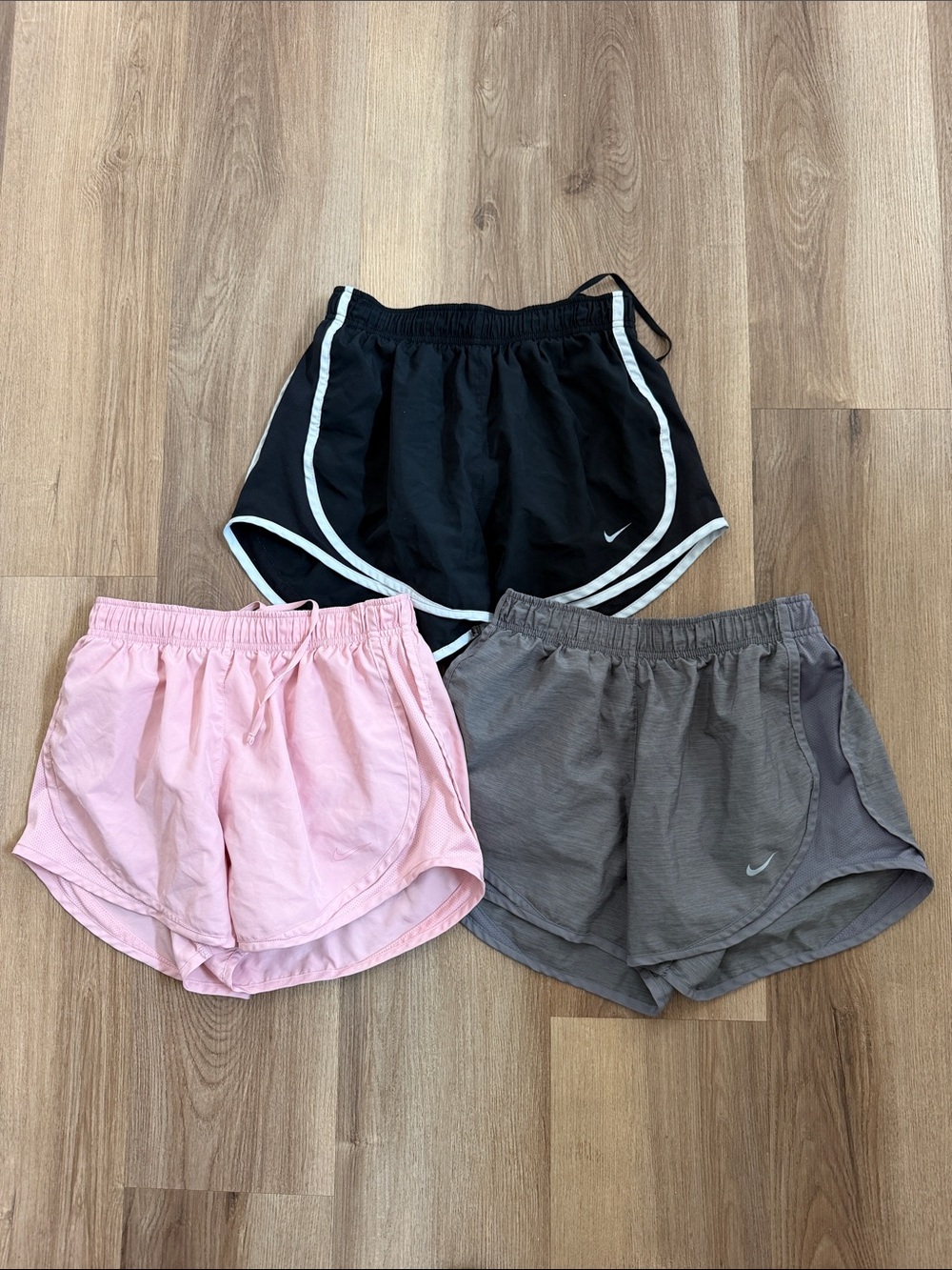 Nike Athletic Running Shorts Bundle Pink Black Gray Size Small
